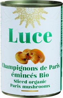 Luce Champignons de paris eminces bio 400g - 1587